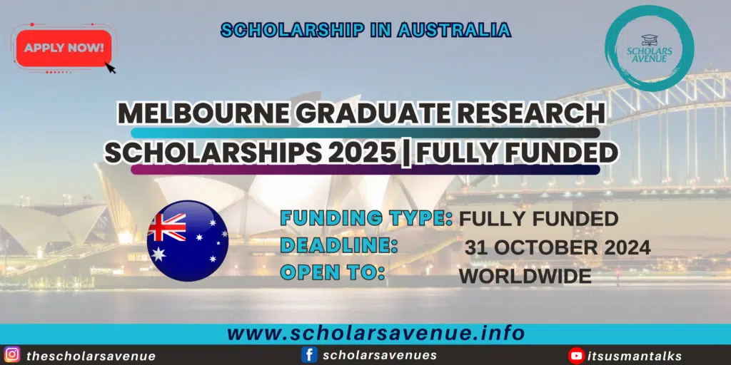 Melbourne Graduate Research Scholarship