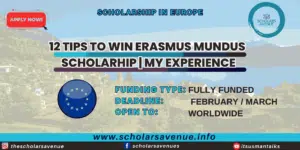 How to win Erasmus Mundus Scholarship