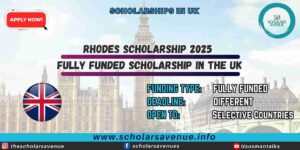 Rhodes Scholarship UK