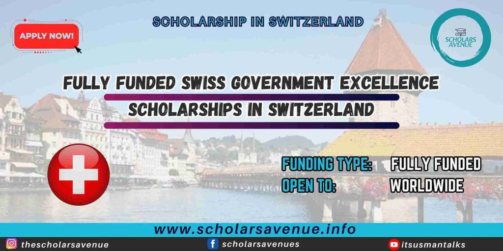 Swiss Government Excellence Scholarship