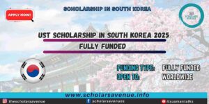 UST Scholarship in South Korea