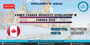 Vanier Canada Graduate Scholarship